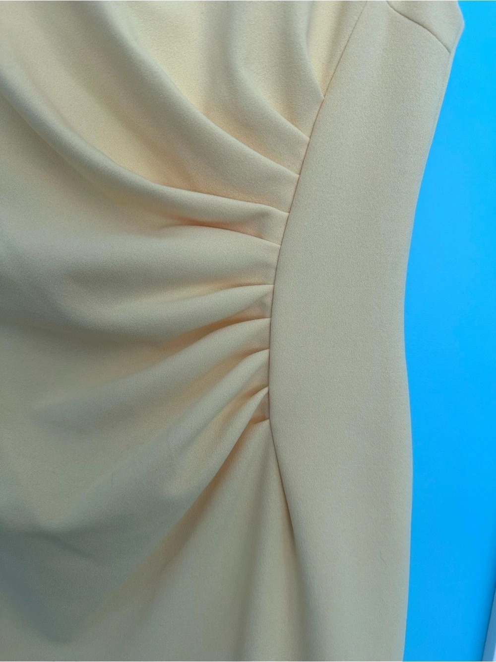 Calvin Klein Yellow Ruched Dress - Picture 4 of 5